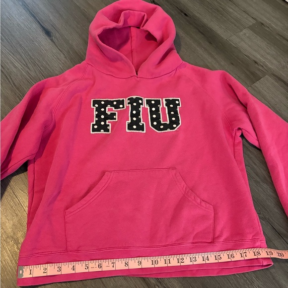 Vintage Jansport Pink Sweatshirt Hoodie FIU - Picture 4 of 8
